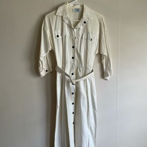 Vintage Midi White Dress